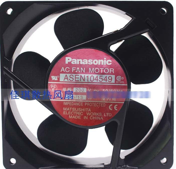 Panasonic ASEN104549 200V 15/13W 2wires Cooling Fan Panasonic ASEN104549 200V 15/13W 2wires Cooling Fan